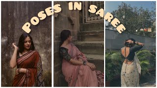 Poses In Saree *Part 2* | Aesthetic | Glossierxgurl |#trendy #viral#farewell#occasion #festivewear