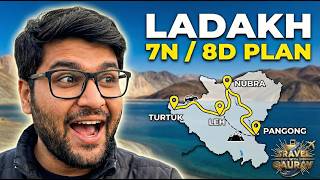 Ultimate 7N/8D Leh Ladakh Trip Plan With Animated Maps | Nubra, Pangong, Turtuk, Hanle | Hindi screenshot 3