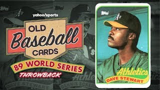 1989 World Series Throwback with Dave Stewart | Old Baseball Cards