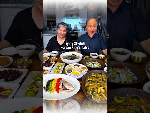 Trying 20-dish Meal Only Korean Kings Ate