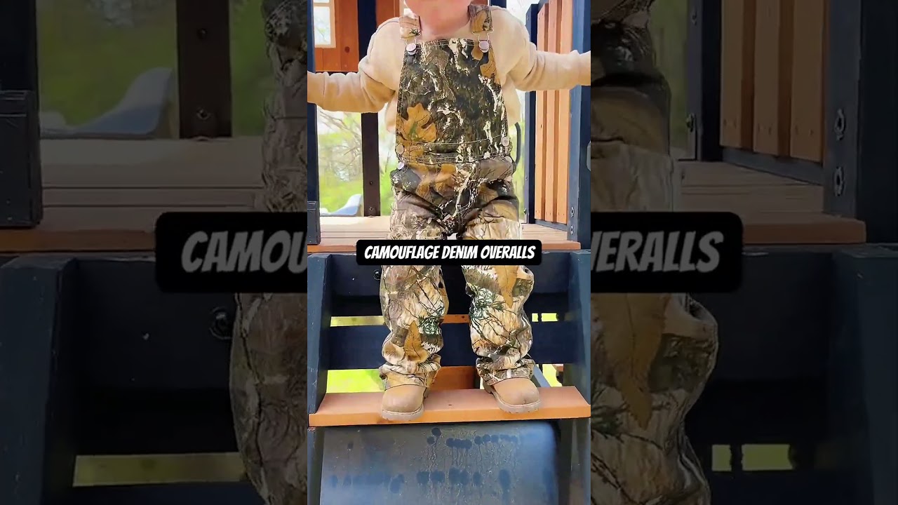Stylish Camo Denim Overalls for Kids – Great Quality & Prices!