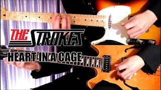 Heart In A Cage - The Strokes ( Guitar Tab Tutorial & Cover )