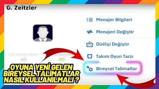 YENİ GELEN BİREYSEL TALİMATLARI KULLANIRKEN DİKKAT ETMENİZ GEREKENLER | EFOOTBALL 2024 MOBİLE