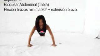 Straddle push up (Power Element)