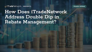 How does iTradeNetwork address double-dip in rebate management