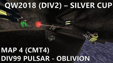 QW2018 4on4 (Div2): Oblivion vs D99 Pulsar - CMT4 (Pulsar team audio) - QuakeWorld