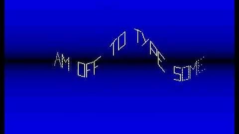 vector scroll demo for Amiga