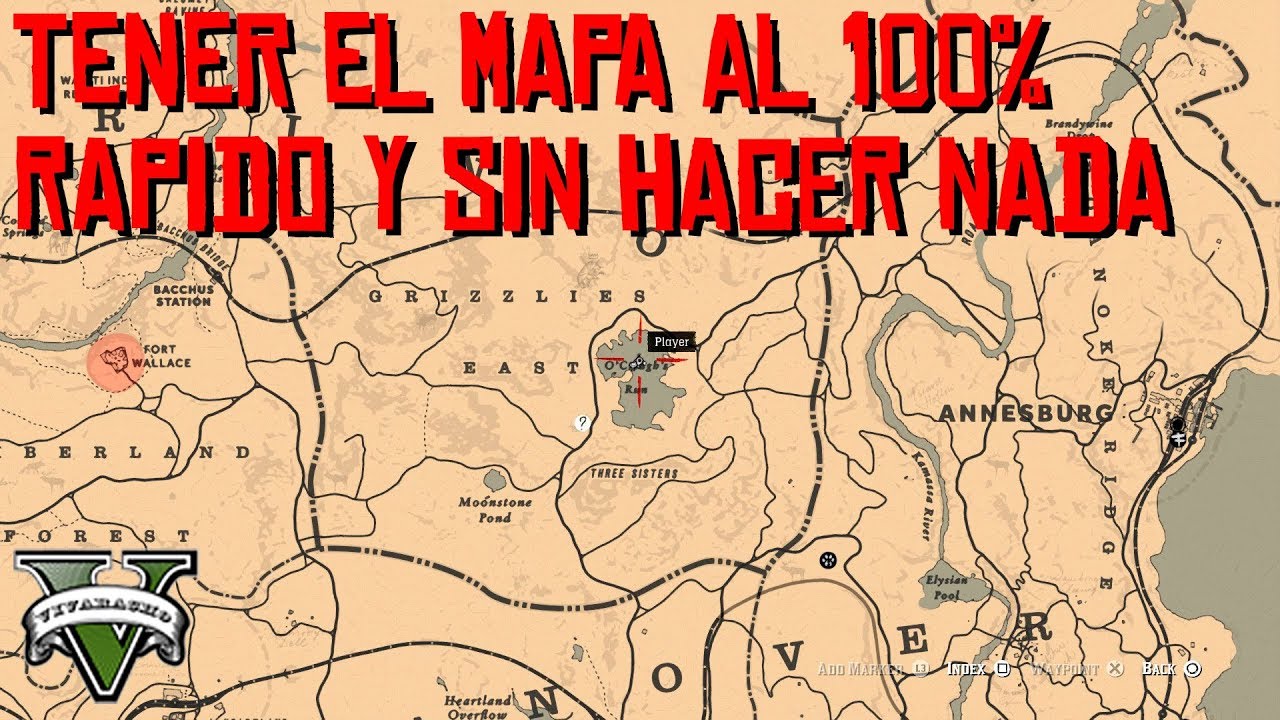 Como Recorrer El Mapa Completo Al 100 Y Gratis Sin Hacer Nada En Red Dead Redemption 2 Youtube