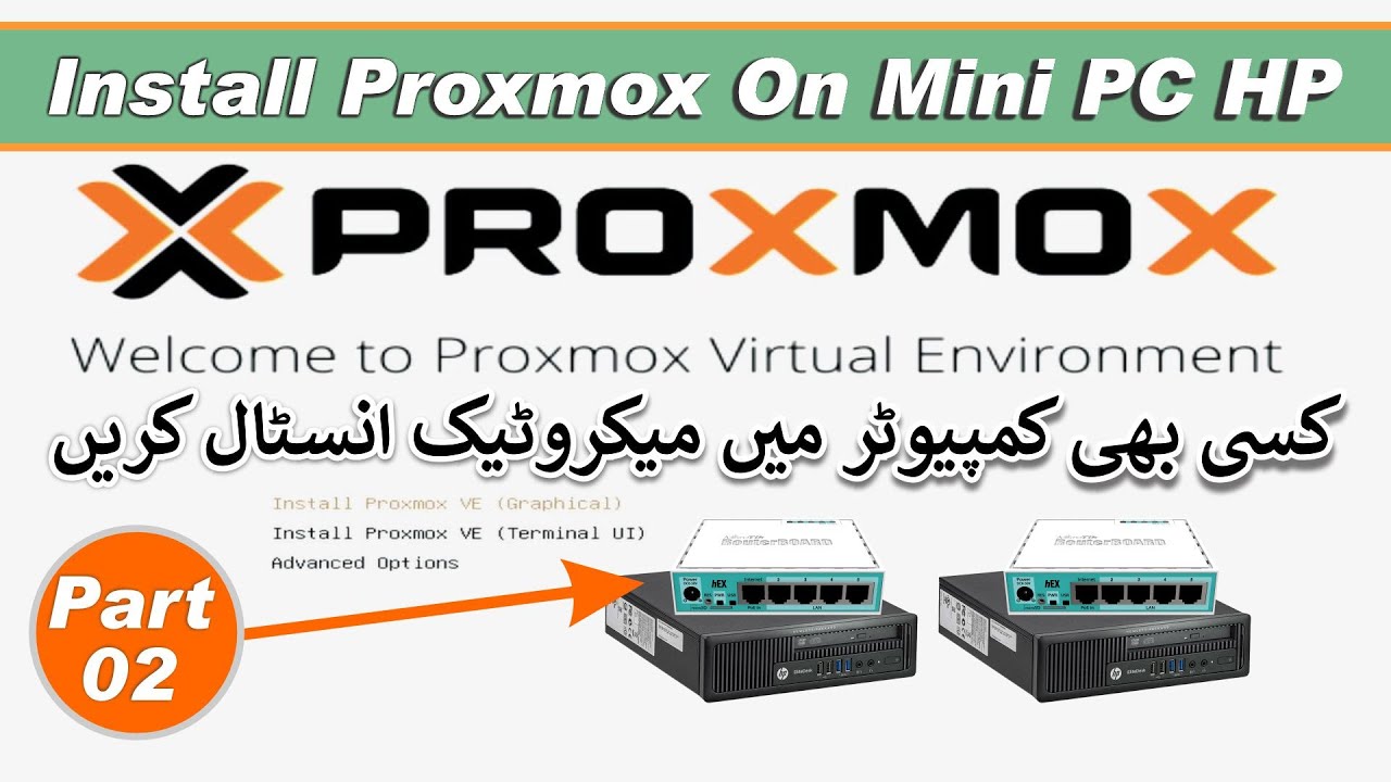 How To Install Proxmox VE On Physical Mini Computer HP 800 G1 USDT Part ...