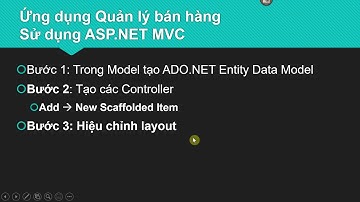 Hướng dẫn ứng dụng web Quản lý bán hàng - ASP NET MVC Phần 1
