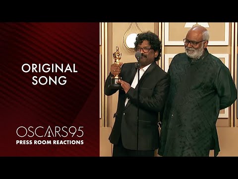 Original Song | Naatu Naatu from RRR | Oscars95 Press Room Speech