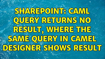 Sharepoint: CAML query returns no result, where the same query in camel designer shows result