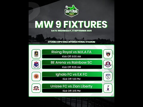 Ighalo FC VS E.K FC - APFAN Super League