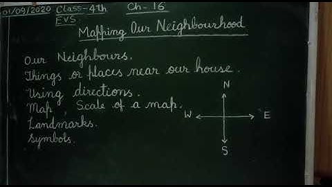 EVS ,Ch-16, MAPPING OUR NEIGHBOURHOOD