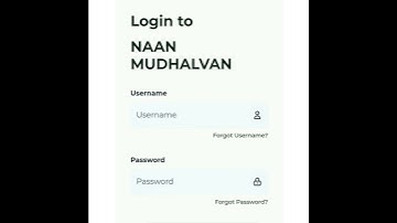 naan mudhalvan account login