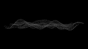 Abstract mountain particle simulation