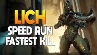 [WARFRAME] LICH Speed Run | Level 1 Sisters Of Parvos Kill!