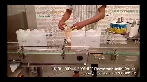 Liqfill-20FM Flow Meter based Filling Line for Liquid Pesticides and Agro Chemical and other Liquids