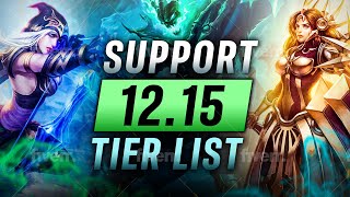 12.15 Support Tier List In-depth Meta Analysis - League of Legends