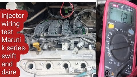 INJECTOR WIRING TEST MARUTI SWIFT K SERIES ENGINE.@mastaanautotech1030
