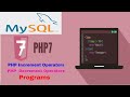 PHP Increment and Decrement Operators in English-Hindi | Coding Expert Technologies
