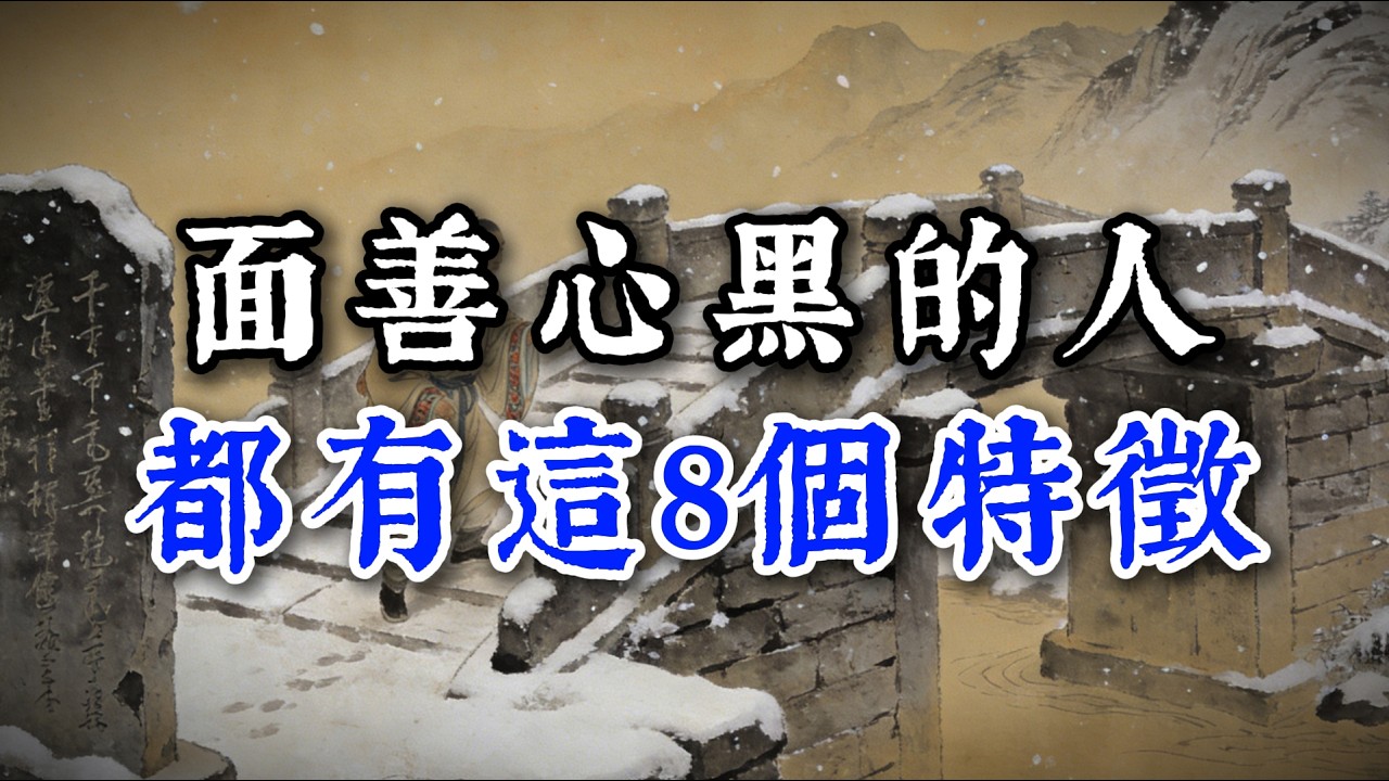 身邊有這種人，請立刻遠離！姜太公：面善心黑的人，往往都有這8個特徵，太準了！#閲人智慧#强者思维 #情商 #认知觉醒 #社交技巧 #处世智慧 #人际关系
