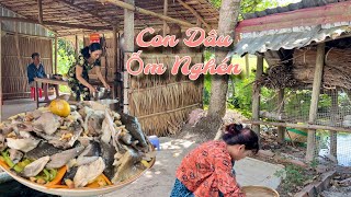 Con Dâu Ốm Nghén Mẹ Chồng Nấu Cháo Gà Ác Gỏi Rau Nhúc Tẩm Bổ Cho Nhanh Lại Sức | KBMQ T198