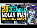 TOP 25 Most Valuable Nolan Ryan Baseball Cards ever sold - Nolan Ryan Topps Rookie Card?