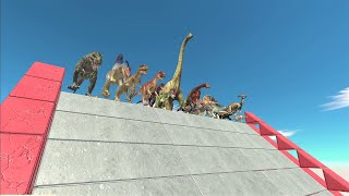 Dinosaur speed race. Giant slide course! | Animal Revolt Battle Simulator screenshot 4