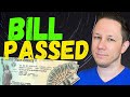 BILL PASSED - Second Stimulus Check Update