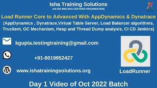 Performance Testing using LoadRunner Day 1. Pls call or whatsapp us on +91-8019952427 to enroll