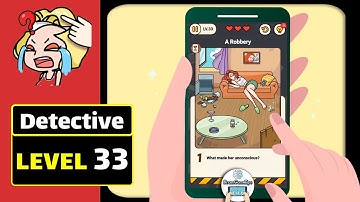 Brain Find Detective Level 33 A Robbery (latest version) Walkthrough