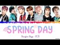 Bts  spring day   lyrics color coded hanromeng
