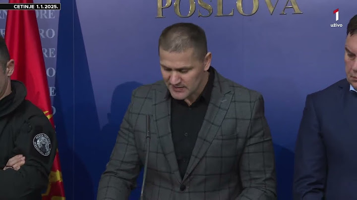 Pres konferencija Uprave policije povodom tragedije na Cetinju