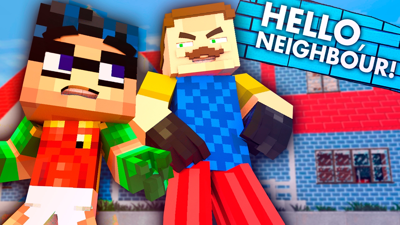 Neighbor Becomes a Substitute Teacher! Hello Neighbor vs Minecraft (Teen Titans GO Roleplay)