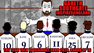 Gareth Southgate team talk (England vs Germany Euro 2020)
