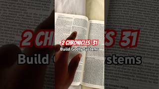 2 Chronicles 31 - Build Godly Systems