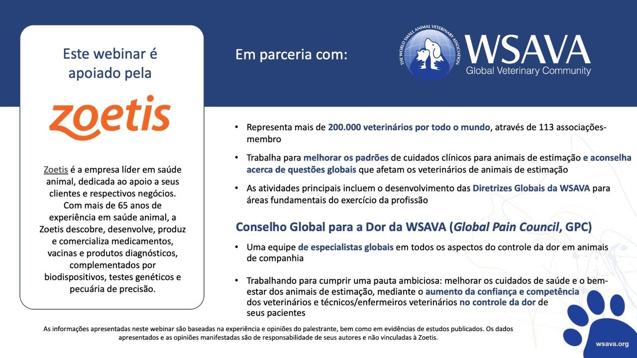 Zoetis Webinar (BR) - Innovative Therapies in Development to Treat OA Pain for Cats and Dogs