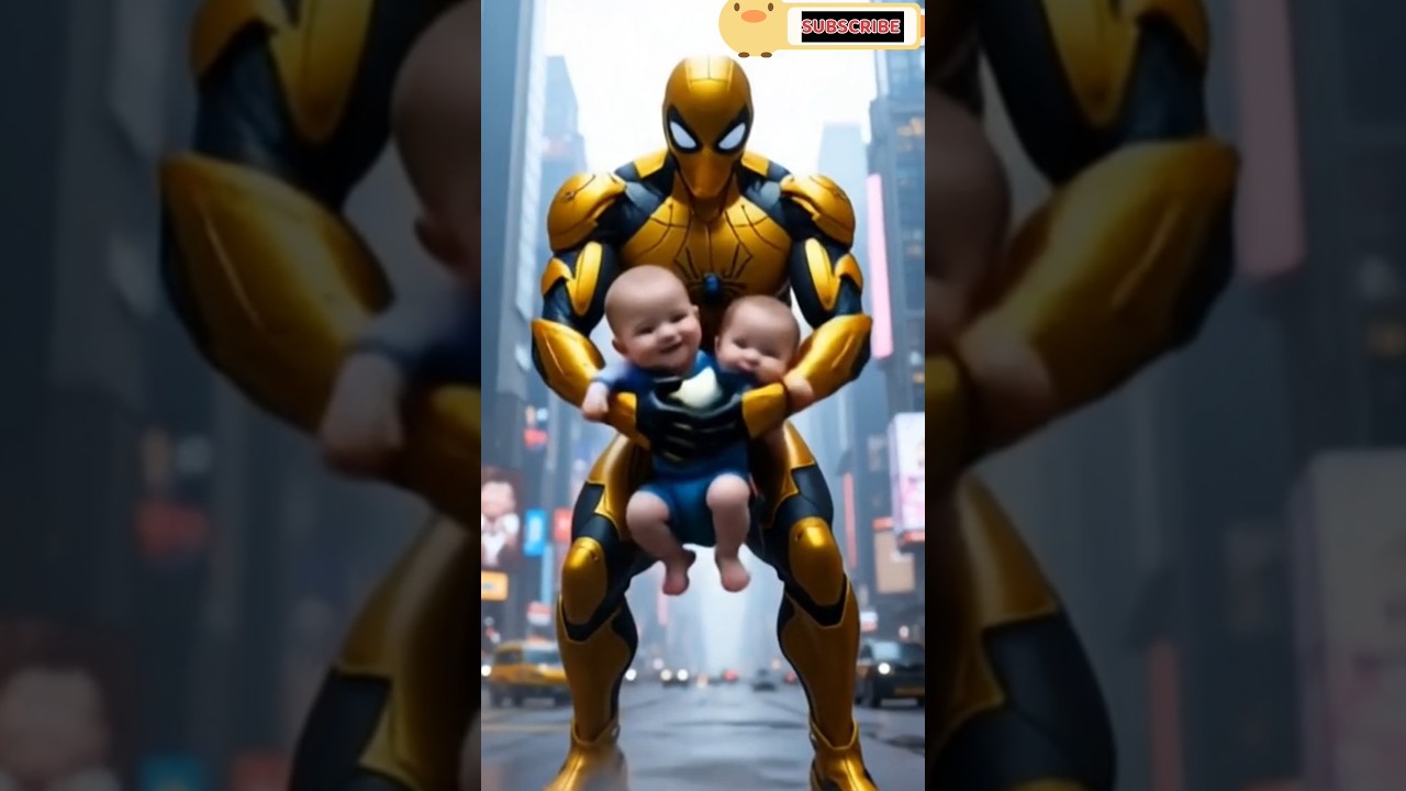 oh my god spiderman got a child. 