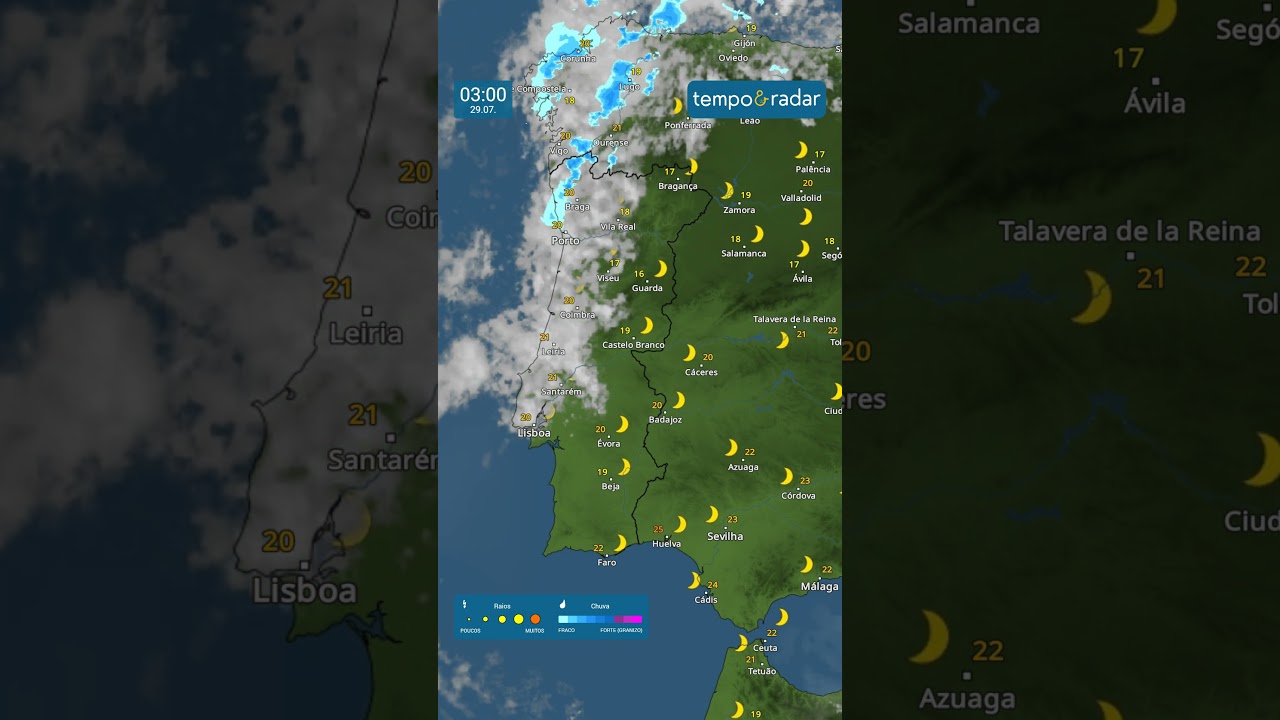 Meteorologia Portugal – Previsão do tempo #shorts