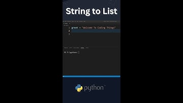 How to Convert a String into List of Words | #shorts