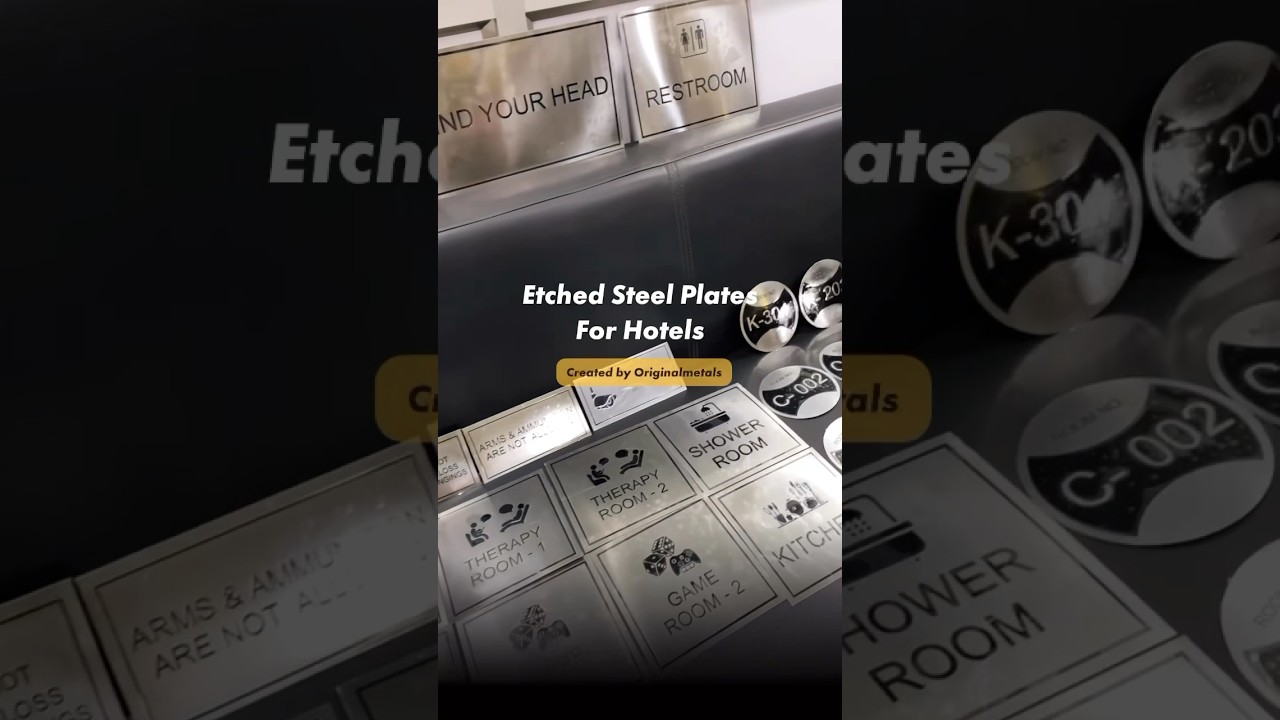 Steel Name plates manufacturer  