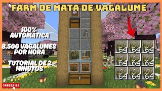 Farm de Mata de Vagalume Automática no Minecraft Bedrock 1.21