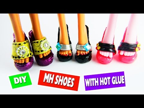 How to Make Monster High Doll Shoes - simplekidscrafts