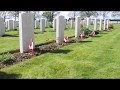Ref:H2IdmAV8ivw Bretteville-sur-laize canadian war cemetery in the second world war