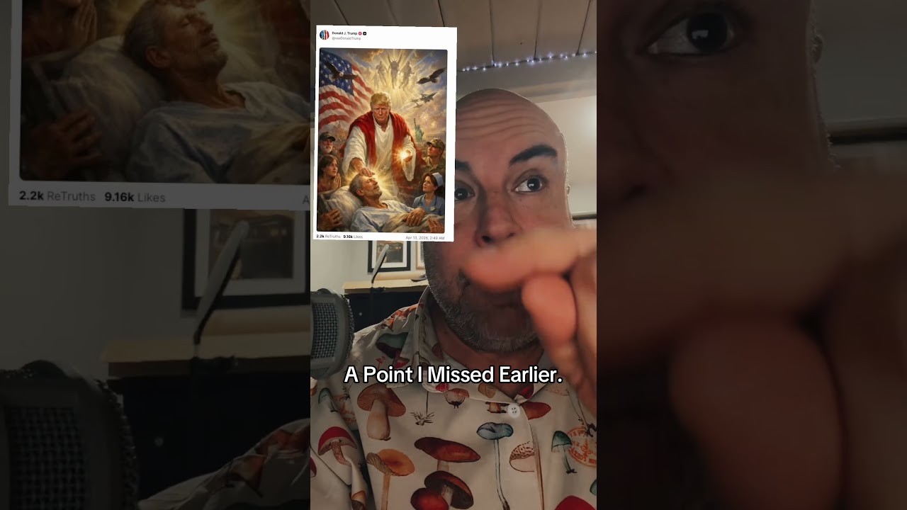 Blonde Haired, Blue Eyed Jesus?? #maga #jesus #donaldtrump #potus #fdt