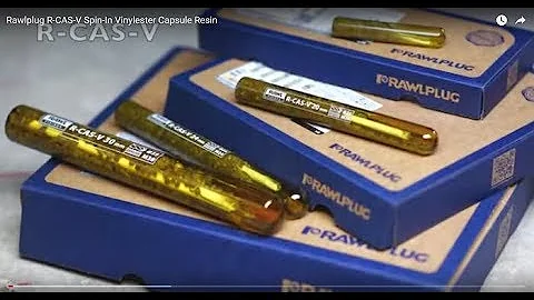 Chemical anchors in capsules – how-to video from Rawlplug