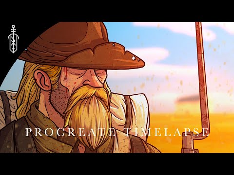 Confederate Soldier Painting! // Procreate Timelapse // Concept Art