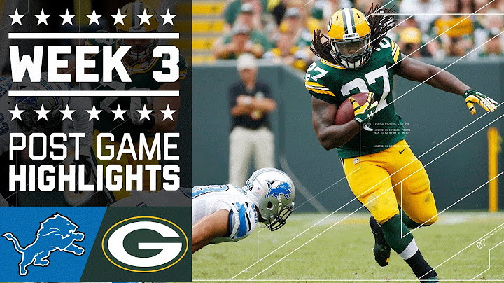 Lions vs. Packers | NFL Week 3 Game Highlights
