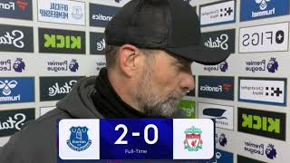 Jürgen Klopp Post Match Interview | Everton 2-0 Liverpool